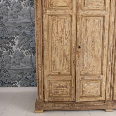 18th c Italian Housekeepers Cupboard in Original Paint