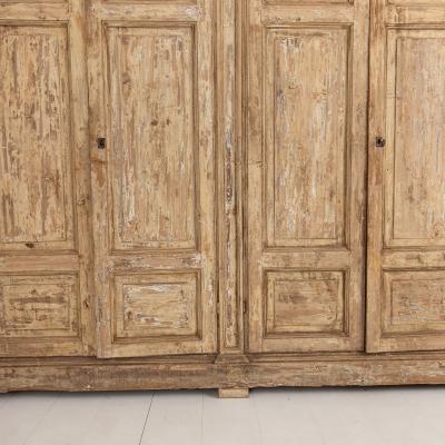 18th c Italian Housekeepers Cupboard in Original Paint