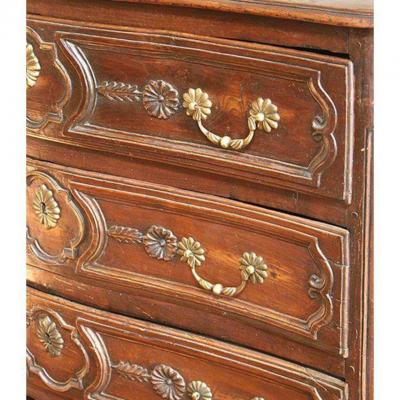 18th c Louis XV Walnut Commode