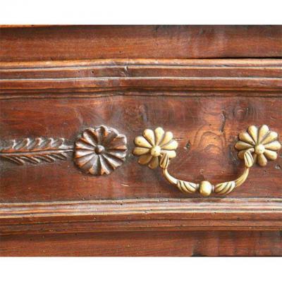 18th c Louis XV Walnut Commode