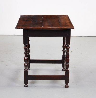 18th c Oak Stretcher Base Rectangular Table