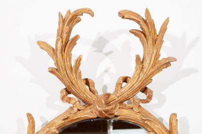 18th c Oval Giltwood Mirror