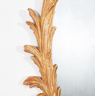 18th c Oval Giltwood Mirror