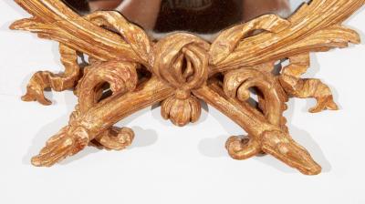 18th c Oval Giltwood Mirror