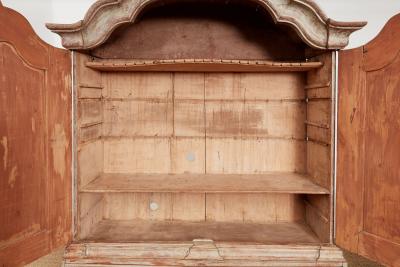 18th c Painted Danish Cabinet