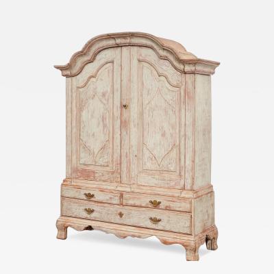 18th c Painted Danish Cabinet