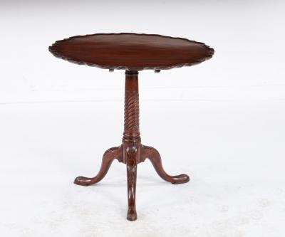 18th c Piecrust Tripod Tea Table