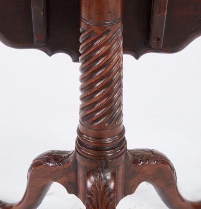 18th c Piecrust Tripod Tea Table
