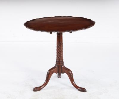 18th c Piecrust Tripod Tea Table