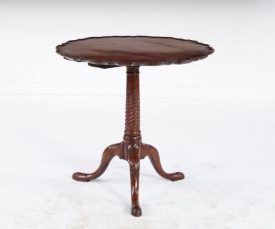 18th c Piecrust Tripod Tea Table
