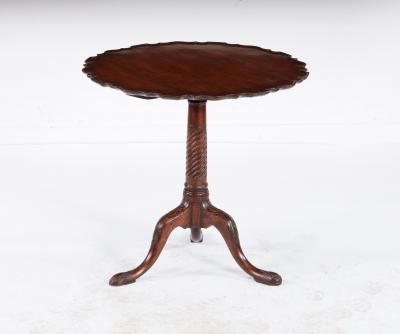 18th c Piecrust Tripod Tea Table