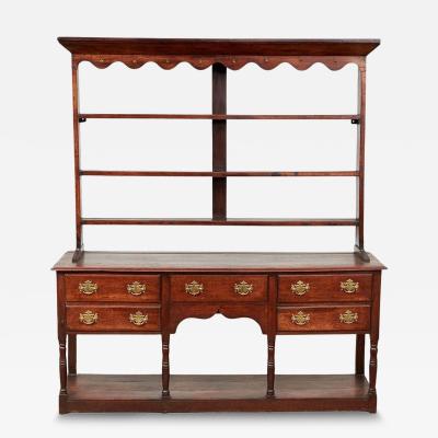 18th c Potboard Dresser and Rack