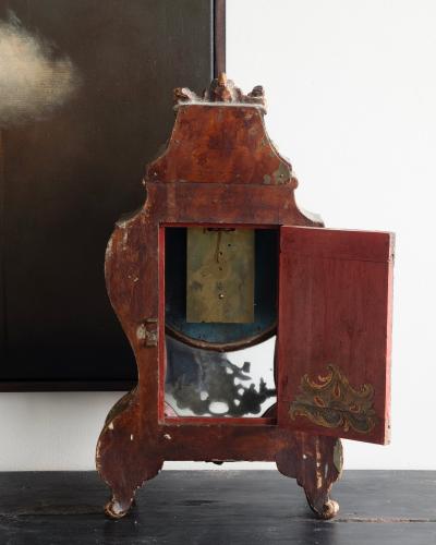 18th c Rococo Table Clock