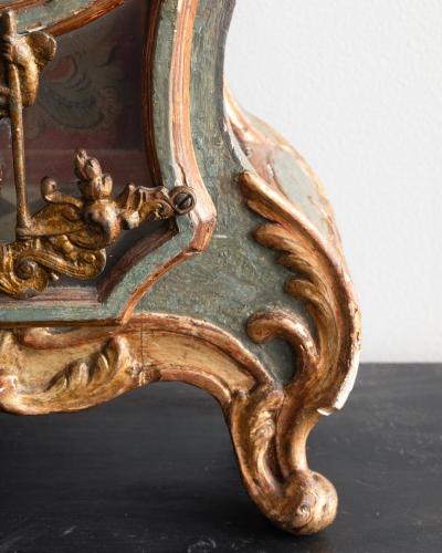 18th c Rococo Table Clock