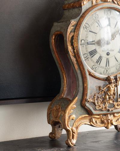 18th c Rococo Table Clock