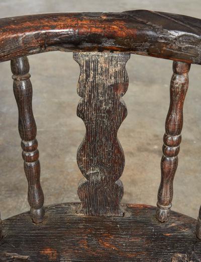 18th c Rustic Alpine Chalet Armchair