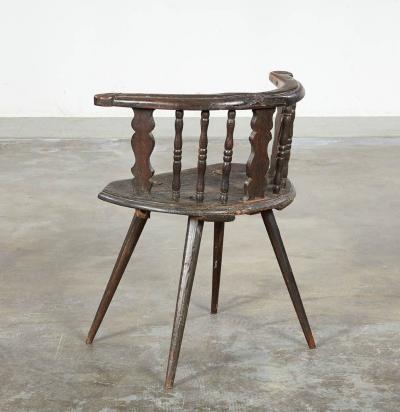 18th c Rustic Alpine Chalet Armchair