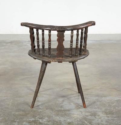 18th c Rustic Alpine Chalet Armchair