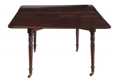 18th c Sheraton Folding Dining Table