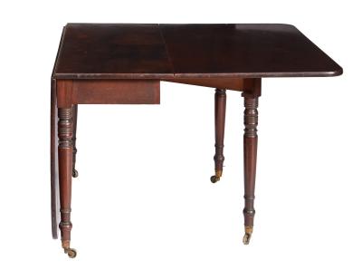 18th c Sheraton Folding Dining Table