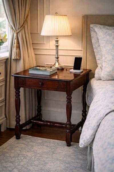 18th c Stretcher Base Oak Table