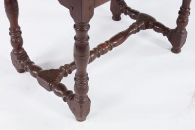 18th c Stretcher Base Oak Table