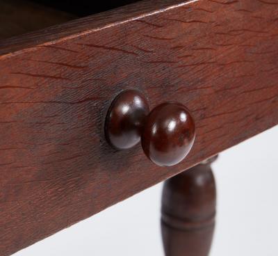 18th c Stretcher Base Oak Table