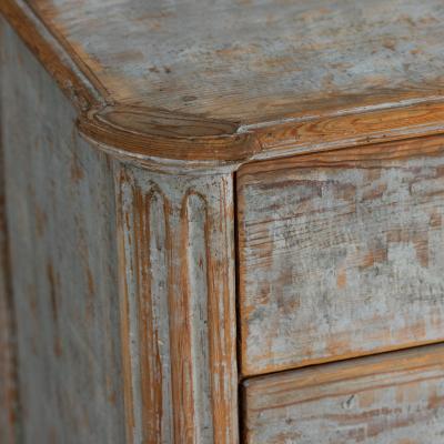 18th c Swedish Gustavian Commode in Original Paint Georg Haupt