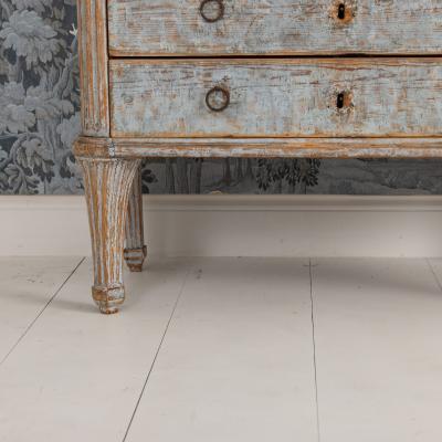18th c Swedish Gustavian Commode in Original Paint Georg Haupt