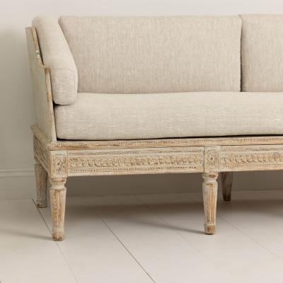 18th c Swedish Gustavian Period Painted Sofa Tr gsoffa