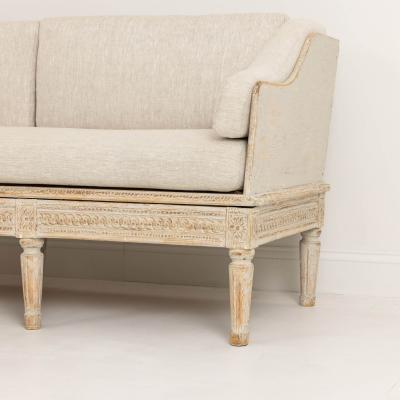 18th c Swedish Gustavian Period Painted Sofa Tr gsoffa