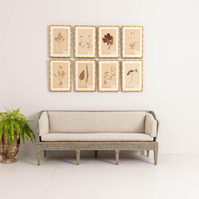 18th c Swedish Gustavian Period Painted Sofa Tr gsoffa