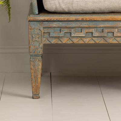 18th c Swedish Gustavian Period Painted Sofa Tr gsoffa