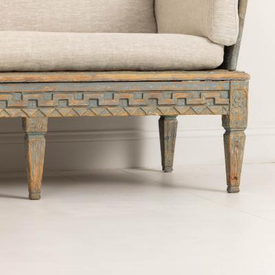 18th c Swedish Gustavian Period Painted Sofa Tr gsoffa