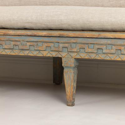 18th c Swedish Gustavian Period Painted Sofa Tr gsoffa