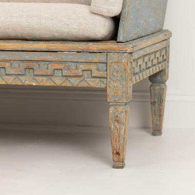 18th c Swedish Gustavian Period Painted Sofa Tr gsoffa