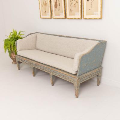 18th c Swedish Gustavian Period Painted Sofa Tr gsoffa