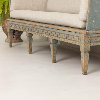 18th c Swedish Gustavian Period Painted Sofa Tr gsoffa
