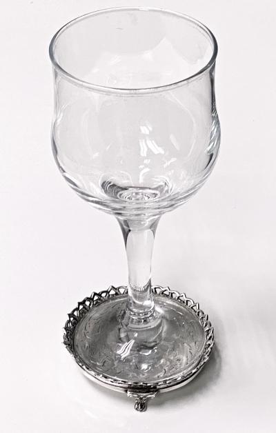 18th century Continental Silver Coaster C 1780