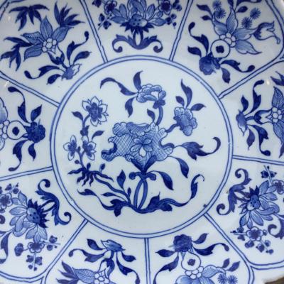 18th century Dutch Delft Lotus Plates