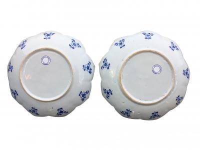 18th century Dutch Delft Lotus Plates