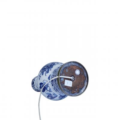 18th century Dutch Delft lamp
