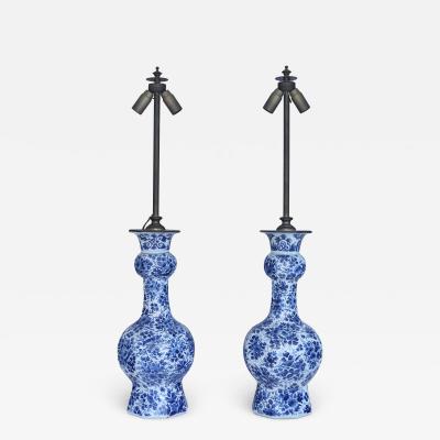 18th century Dutch Delft lamps