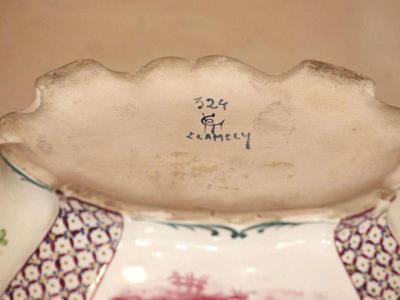 18th century Porcelain Tureen with Clamecy Markings