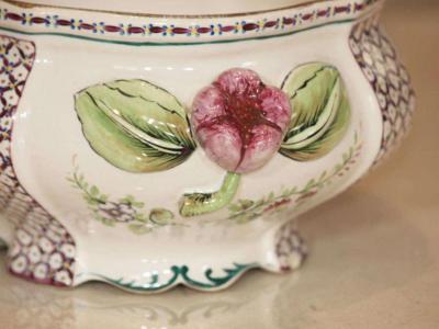 18th century Porcelain Tureen with Clamecy Markings