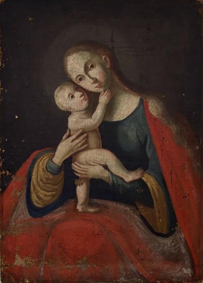 18th century painting of Madonna and Child