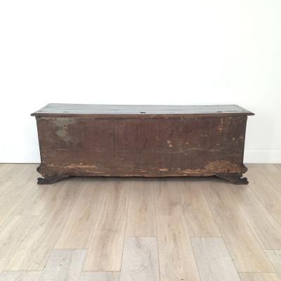 18th or 17th Century Italian Walnut Dowry Chest or Cassone