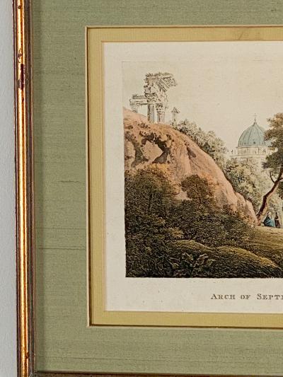 18th or 19th Century Colored Italian Engraving
