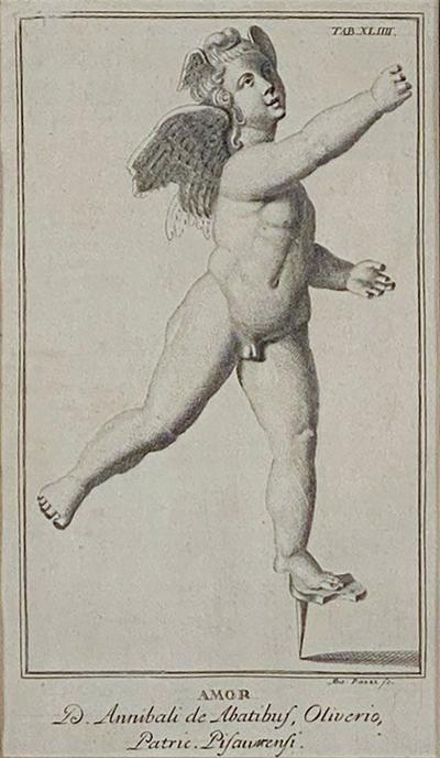 18th or 19th Century Italian Engraving of a Putto