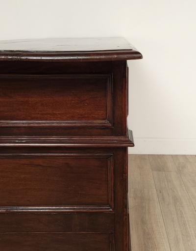 18th or 19th Century Spanish Baroque Chest in Oak or Elm circa 1800